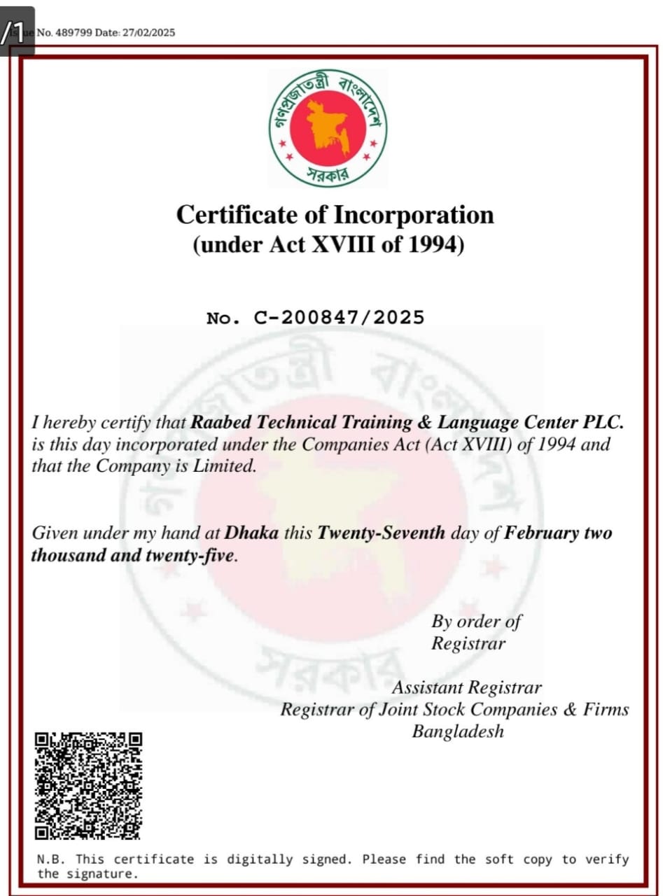 Certificate of Incorporation